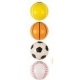 Koker Met 4 Sport Ballen Foam