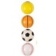 Koker Met 4 Sport Ballen Foam