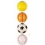 Koker Met 4 Sport Ballen Foam