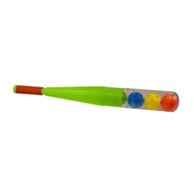 Vergroot Honkbalknuppel Doorzichtig Met 4 Ballen Honkbalknuppel Doorzichtig Met 4 Ballen