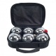 Alert Jeu de Boules Set Metaal 6 Ballen