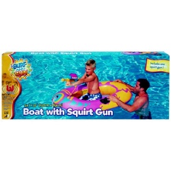 Boot met waterpistool