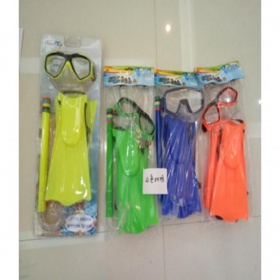 Vergroot Snorkelset met Zwemvliezen Snorkelset met Zwemvliezen