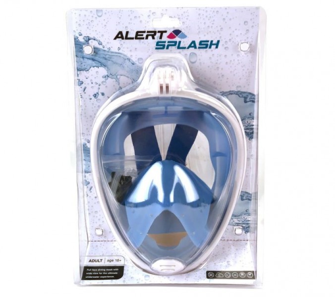 Alert Duikbril masker L-XL blauw