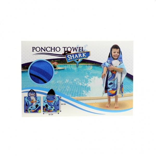 Poncho Handdoek Haai