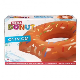 Vergroot Zwemring Donut Bruin 119cm Zwemring Donut Bruin 119cm