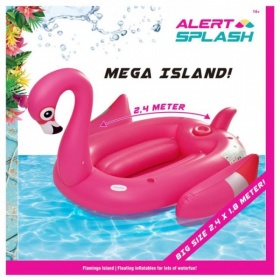 Vergroot Alert Splash Opblaasbaar Figuur Small Flamingo 240X180Cm Alert Splash Opblaasbaar Figuur Small Flamingo 240X180Cm