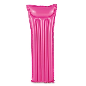 Vergroot Summer waves luchtbed 183x69cm roze Summer waves luchtbed 183x69cm roze