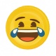 Opblaasbaar Figuur Emoji Lol Face