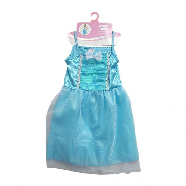 Prinsessenjurk Blauw 6-8 Jaar