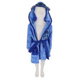 Vergroot Lilo & Stitch Badjas Blauw Maat 110-116 Lilo & Stitch Badjas Blauw Maat 110-116