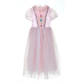 Vergroot Prinsessenjurk Roze maat 98-104 Prinsessenjurk Roze maat 98-104