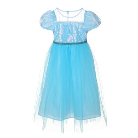 Prinsessenjurk Blauw maat 98-104
