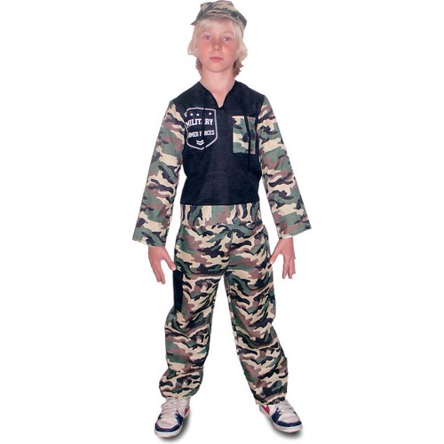 Kleding soldaat 9-11 jaar