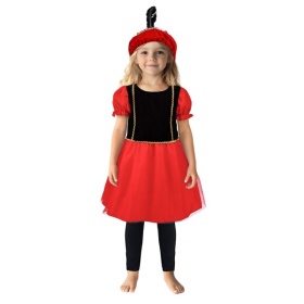 Pietenjurk Zwart/rood 98-104 Cm