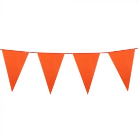 Vergroot Vlaggenlijn Oranje 10 Meter Vlaggenlijn Oranje 10 Meter