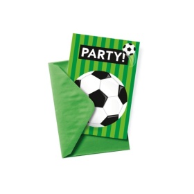 Vergroot Voetbal Uitnodigingskaarten Voetbal Uitnodigingskaarten