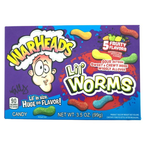 Warheads Lil' Worms 3.5oz/99g