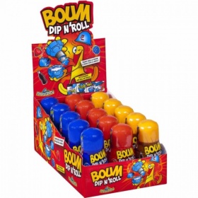 Vergroot Snoep Boum Dip Roll 50 Gram Snoep Boum Dip Roll 50 Gram