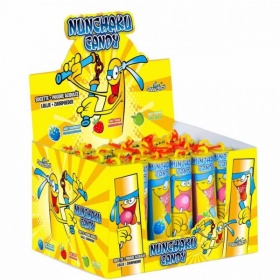 Vergroot Snoep Nunchaku Dip-Lick 30 Gram Snoep Nunchaku Dip-Lick 30 Gram