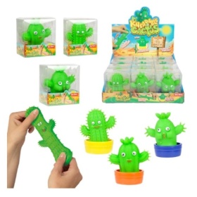 Vergroot Kneedcactus Stretchy Met Pot Kneedcactus Stretchy Met Pot