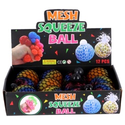 Fidget Squeeze Bal Regenboog Mesh 6 Cm