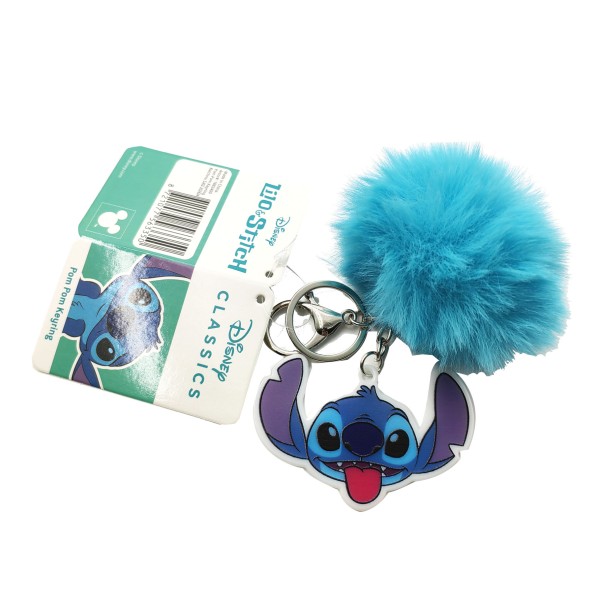 Disney Classics Lilo & Stitch Pompom Sleutelhanger-Willekeurig (Diversen) Nieuw