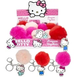 Hello Kitty Pompom Sleutelhanger