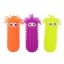 Worm fluffy met ogen 28cm