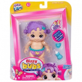 Vergroot Little Live Bizzy Bubs Walk Baby Polly Petals Little Live Bizzy Bubs Walk Baby Polly Petals