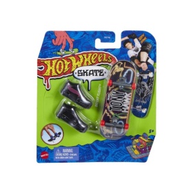 Vergroot Hot Wheels Skate Fingerboard + Schoen Hot Wheels Skate Fingerboard + Schoen