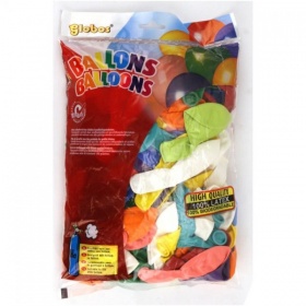 Vergroot Ballon kleuren 100 stuk 31cm Ballon kleuren 100 stuk 31cm
