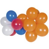 Ballob Rood / Wit / Blauw / Oranje 100 stuks