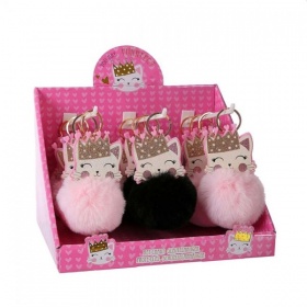 Vergroot Purrfect Sleutelhanger Pompon Purrfect Sleutelhanger Pompon