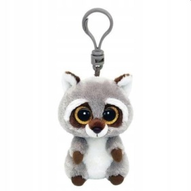 Vergroot Ty Beanie Boo Sleutelhanger Oakie Raccoon Clip Ty Beanie Boo Sleutelhanger Oakie Raccoon Clip