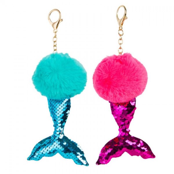 Sleutelhanger Pompon Zeemeermin huismerk kopen in de aanbieding