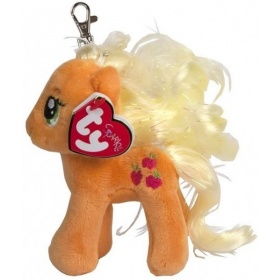 Vergroot TY Beanie Sleutelhanger My Little Pony Apple Jack 10cm TY Beanie Sleutelhanger My Little Pony Apple Jack 10cm