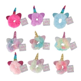 Vergroot Unicorn Scrunchie Haarelastiek Unicorn Scrunchie Haarelastiek