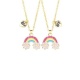 Best Friends Forever Ketting Regenboog Goudkleur