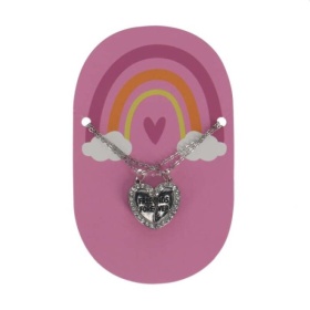 Vergroot Best Friends Forever Ketting Zilverkleur Hart Best Friends Forever Ketting Zilverkleur Hart