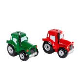 Spaarpot Aardewerk Tractor Groen of Rood