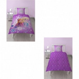 Vergroot Dekbed Frozen Glinstering + Kussen 100% Katoen 14 x 200 Cm Dekbed Frozen Glinstering + Kussen 100% Katoen 14 x 200 Cm