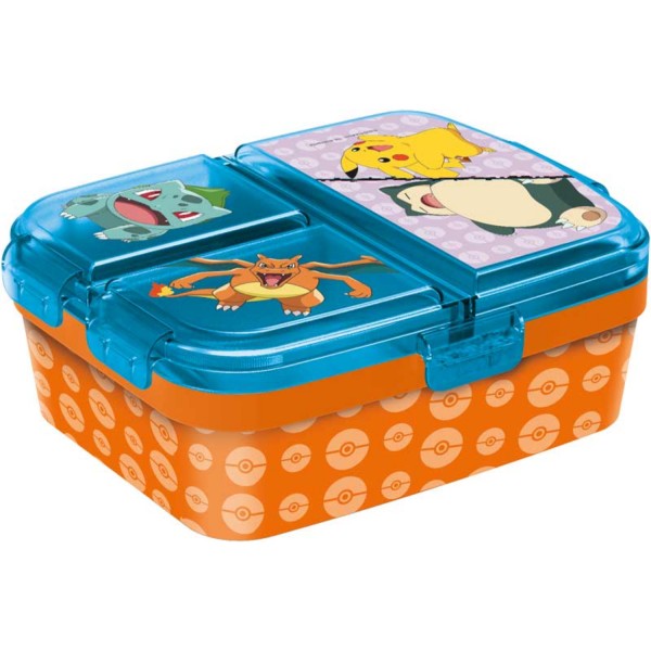 Stor lunchbox Pokémon 18,5 x 15 x 6,5 cm polypropyleen oranje-blauw