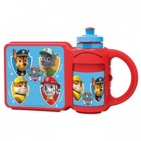 Vergroot Paw Patrol Combi Set Lunchbox met Drinkfles Paw Patrol Combi Set Lunchbox met Drinkfles