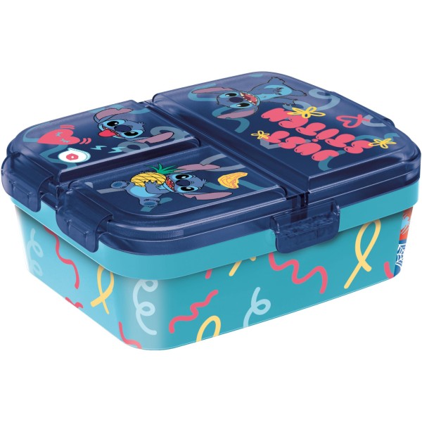 Lilo en Stitch multi brooddoos / broodtrommel 18,5 X 15 Cm