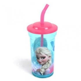 Vergroot Frozen Drinkbeker Met Rietje Frozen Drinkbeker Met Rietje