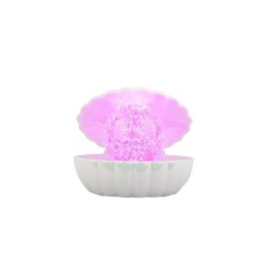 Disco Lichtgevende Glitter-parelschelp 14 Cm Parelmoer Usb