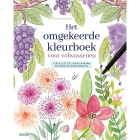 Vergroot Het Omgekeerde Kleurboek Voor Volwassenen Het Omgekeerde Kleurboek Voor Volwassenen