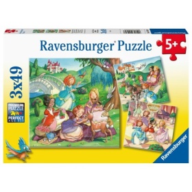 Vergroot Ravensburger Puzzel Kleine Prinsessen 3x49 stukjes Ravensburger Puzzel Kleine Prinsessen 3x49 stukjes