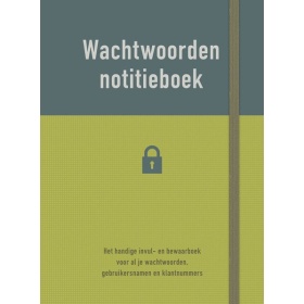 Vergroot Notitieboek - wachtwoorden Notitieboek - wachtwoorden